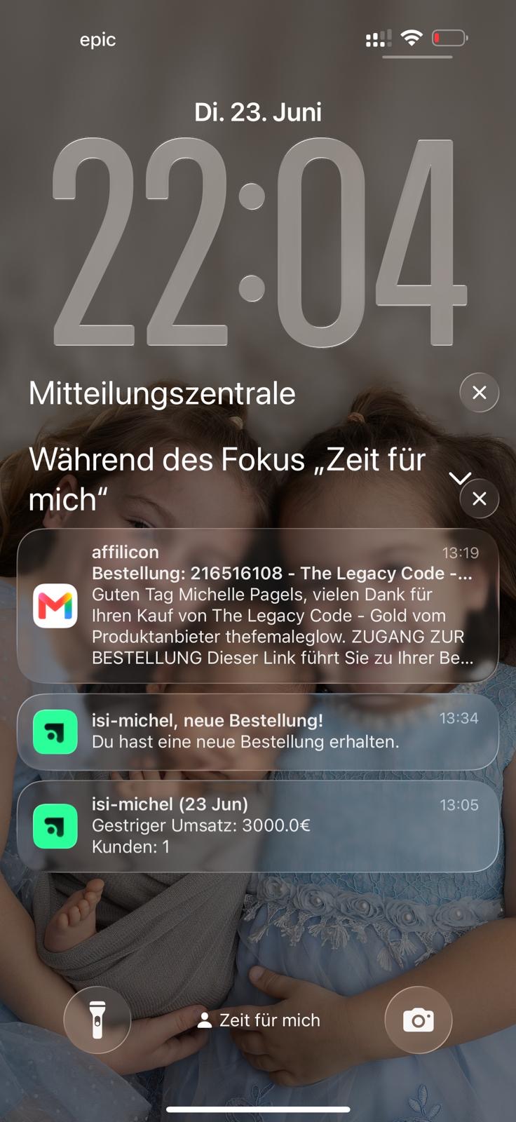 Echtes Ergebnis einer Teilnehmerin, Beispiel 3